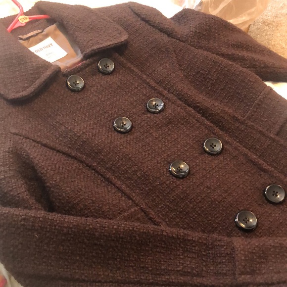 Old Navy Brown Peacoat - Picture 1 of 10